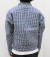 WAREHOUSE INDIGO CHECK ROUND COLLAR JACKET