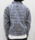 WAREHOUSE INDIGO CHECK ROUND COLLAR JACKET