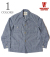 INDIGO PINCHECK CHANGE BUTTON COVERALL