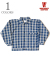 1900’S INDIGO BLUE and WHITE CHECK BLOUSE