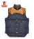 LIGHT OUNCE DENIM DOWN VEST