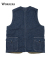 Cruiser Vest, 9.5 oz Indigo Denim
