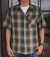 RAYON OMBRE CHECK OPEN SHIRT