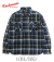 NEP TWILL CHECK HALF ZIP WORK SHIRT