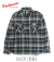 NEP TWILL CHECK HALF ZIP WORK SHIRT
