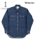 Cats Family Western Shirt, 9.5 oz Indigo Denim
