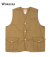 Cruiser Vest, Khaki Twill
