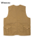 Cruiser Vest, Khaki Twill