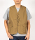 Cruiser Vest, Khaki Twill