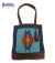 INDIA RUG LEATHER TOTE