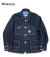 Deluxe Railroad Jacket, 12 oz, Grey Back Indigo Herringbone