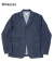 Lounge Jacket, Indigo Herringbone