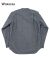 Band Collar Shirt, Black Chambray