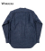 Band Collar Shirt, Indigo Cotton Linen