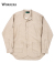 Band Collar Shirt, Ecru Linen