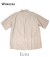 Open Collar Shirt, Ecru Linen