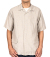 Open Collar Shirt, Ecru Linen