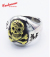50's Silver Ring Skull Cross Bone