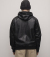 SHEEP LEATHER FULLZIP PARKA