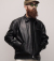 LEATHER TRACKER JACKET