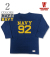 NAVY  FOOTBALL TEE