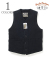 STUDIO D'ARTISAN 京黒紋付染刺し子 VEST