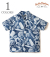 INDIGO 抜染 Aloha Shirt