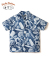 INDIGO 抜染 Aloha Shirt