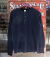 INDIGO BIG WAFFLE HENLEY T-SHIRT