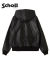 LEATHER HOOED JACKET