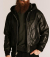 LEATHER HOOED JACKET