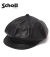 LEATHER NEWSBOY CAP