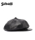LEATHER NEWSBOY CAP