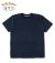 吊り編みインディゴTシャツ