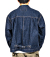 T-Back, 14.7 oz, Indigo Raw Denim, Buckle Back