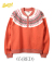COZUN Half Zip Snowflake Patterned Sweat