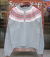 COZUN Half Zip Snowflake Patterned Sweat