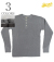 WAFFLE HENLEY-NECK  CREW L/S TEE