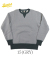 BARNS 2-TONE 両Vガゼット CREW NECK SWEAT