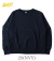 AZUMA DROP NEEDLE RIBBED CREW NECK SWEAT