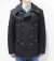 BUZZ RICKSON'S WILLIAM GIBSON COLLECTION 36oz. WOOL MELTON BLACK P-COAT
