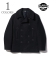 BUZZ RICKSON'S WILLIAM GIBSON COLLECTION 36oz. WOOL MELTON BLACK P-COAT