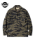 BLACK TIGER PATTERN JACKET OVER DYE