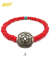 BW White Hearts Concho Bracelet Red