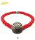 BW White Hearts Concho Bracelet Red