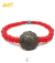 BW White Hearts Concho Bracelet Red