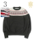 SNOW PATTERN DERBY SWEAT