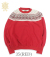 SNOW PATTERN DERBY SWEAT
