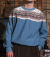 SNOW PATTERN DERBY SWEAT