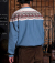 SNOW PATTERN DERBY SWEAT
